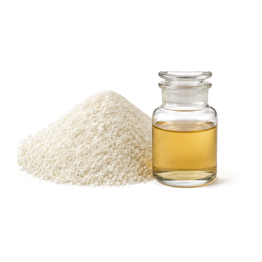 Photoreal Old Chemistry Detergent-Grade Protease ingredient on a transparent background