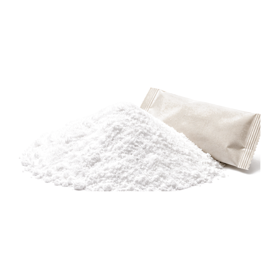 Photoreal Old Chemistry Sodium Bicarbonate ingredient on a transparent background